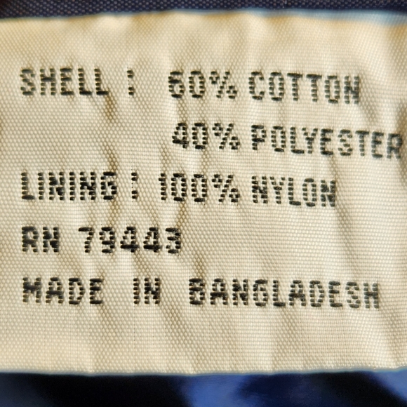 Uno Momento Red & Navy Hooded Zip & Snap Coat Size Small - Picture 11 of 12